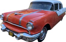 1955 Pontiac two tone paint