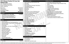 2012 Nissan Frontier S