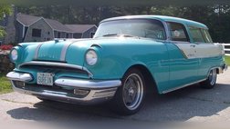 1955 Pontiac Safari Power Disc Brakes, 17��� Wheels, Turquoise/Beige, Rust-Free