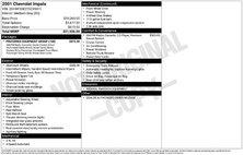 2001 Chevrolet Impala Base