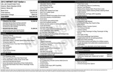 2012 Infiniti G37 Sedan x