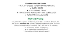 2013 Ram Ram Pickup 2500 Tradesman