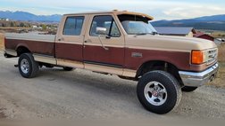 1991 Ford F-350 1991 F350 4x4 Crew Cab Long Bed OBS Brick Nose Pickup Truck