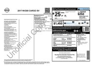 2017 Nissan NV200 SV