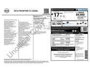 2014 Nissan Frontier SL