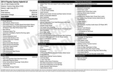 2014 Toyota Camry Hybrid LE