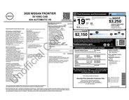 2020 Nissan Frontier SV