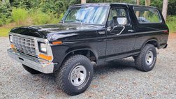 1979 Ford Bronco Ranger Custom XLT 4X4.Raven Black, Manual, A.C.