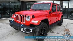2022 Jeep Wrangler Unlimited Unlimited Sahara / 4X4 / Plug-In Hybrid / Automatic / Hard Top / Premium Leather Seats / Navigation / Apple CarPlay & Android Auto / USB Input / Back Up Camera / Keyless Entry & Start / Cruise Control / 1-Owner