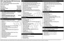 2021 Jeep Cherokee 80th Anniversary Edition