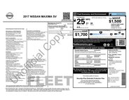 2017 Nissan Maxima 3.5 SV