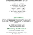 2019 Chevrolet Traverse LT Leather