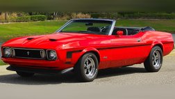 1973 Ford Mustang Convertible Show-Winning, 44-Year Ownership, 351 Cleveland V8, Red with Black Bucket Seat Interior